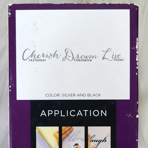 Decorative Wall "Cherish Yesterday Dream Tommorrow Live Today" self adhesive - Picture 5 of 6